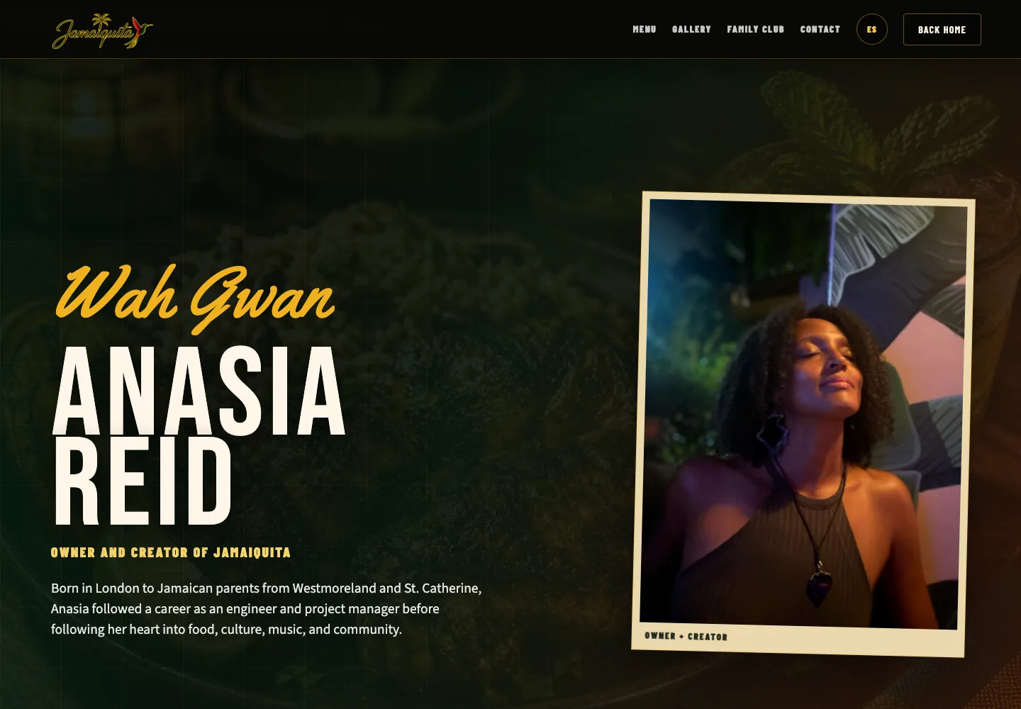 Jamaiquita founder story page